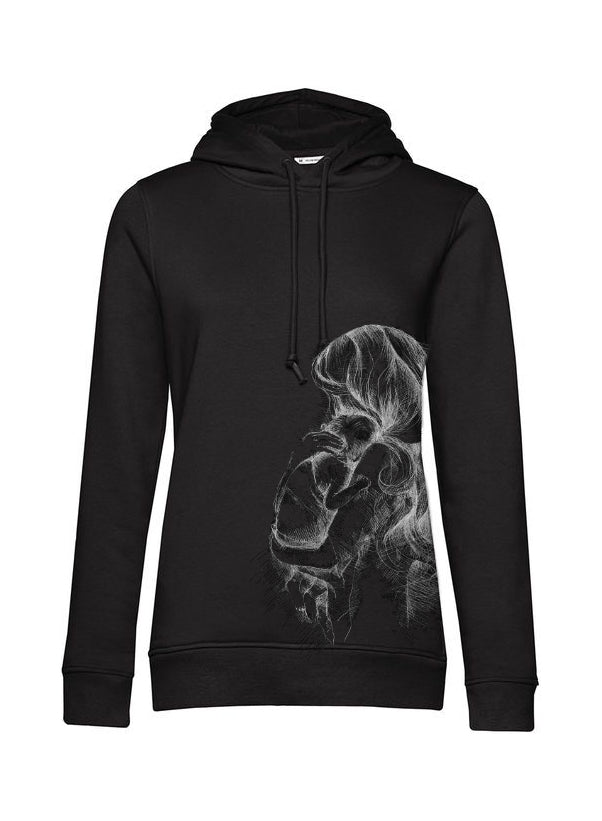 Dojilni pulover Monkey Mum® črn - ljubeča mamica