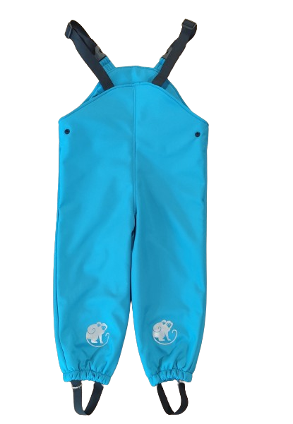 Monkey Mum® softshell bretelne hlače z membrano - Vesela kuščarica