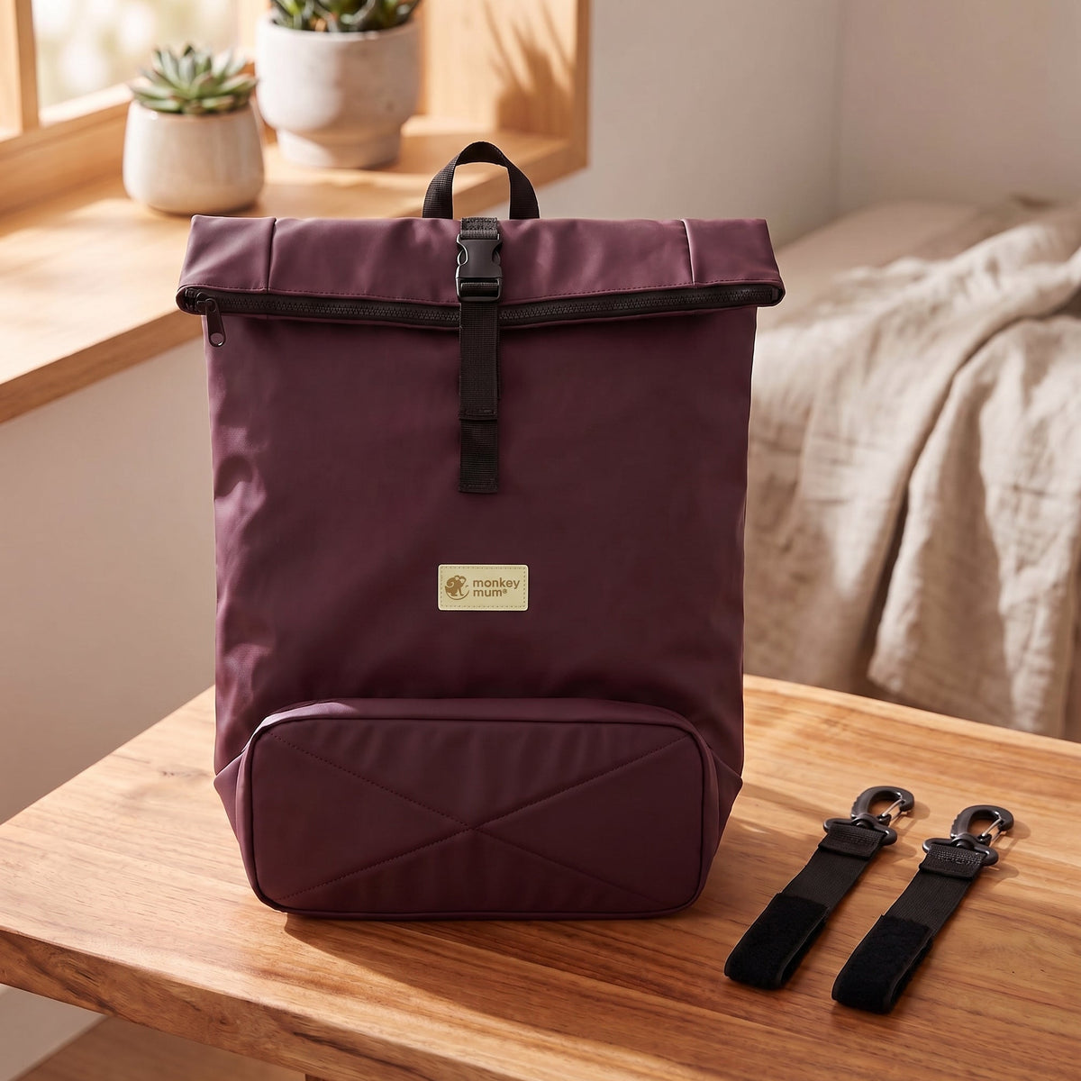 Monkey Mum® Softshell nahrbtnik za otroški voziček – Medvedja sled