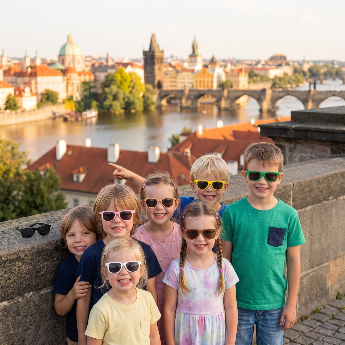 Otroška sončna očala Monkey Mum® - Volčji nadzor - več barv
