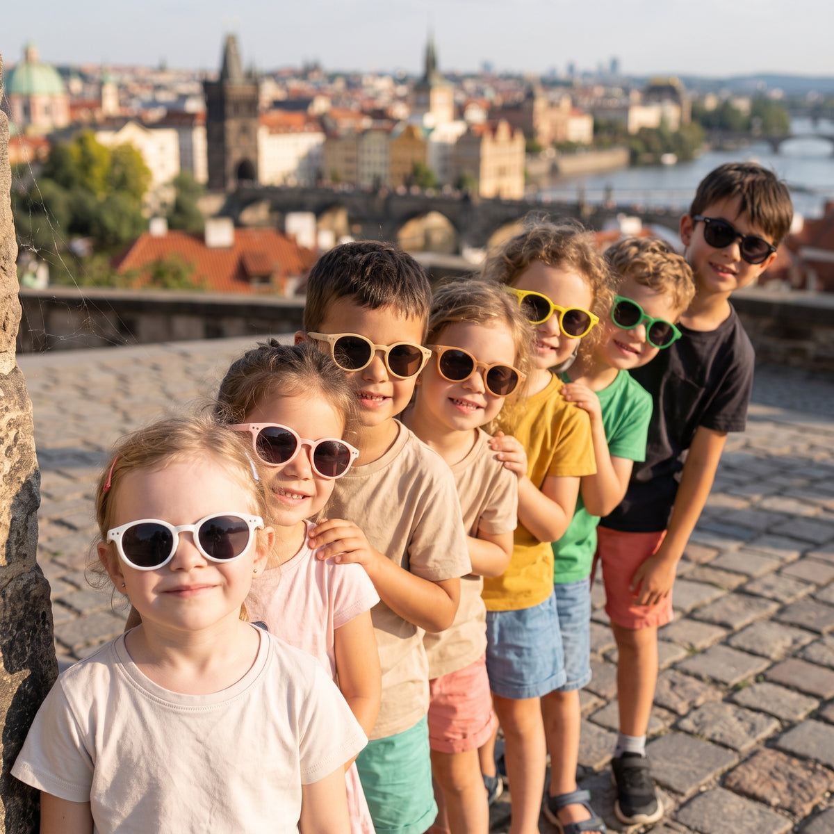 Otroška sončna očala Monkey Mum® - Pasji pogled - več barv