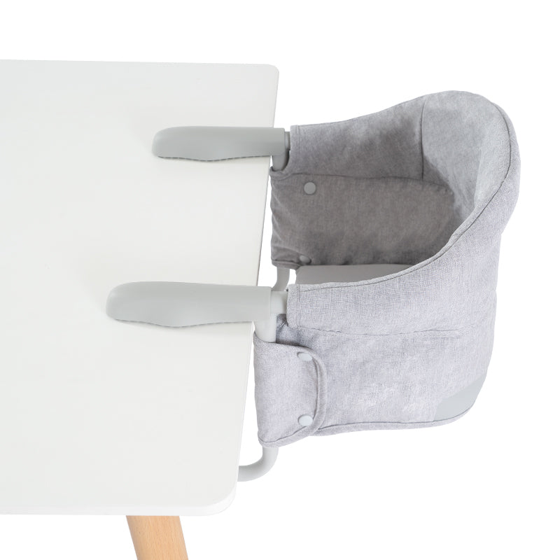 Potovalni jedilni stolček Monkey Mum® - siv - razpakiran