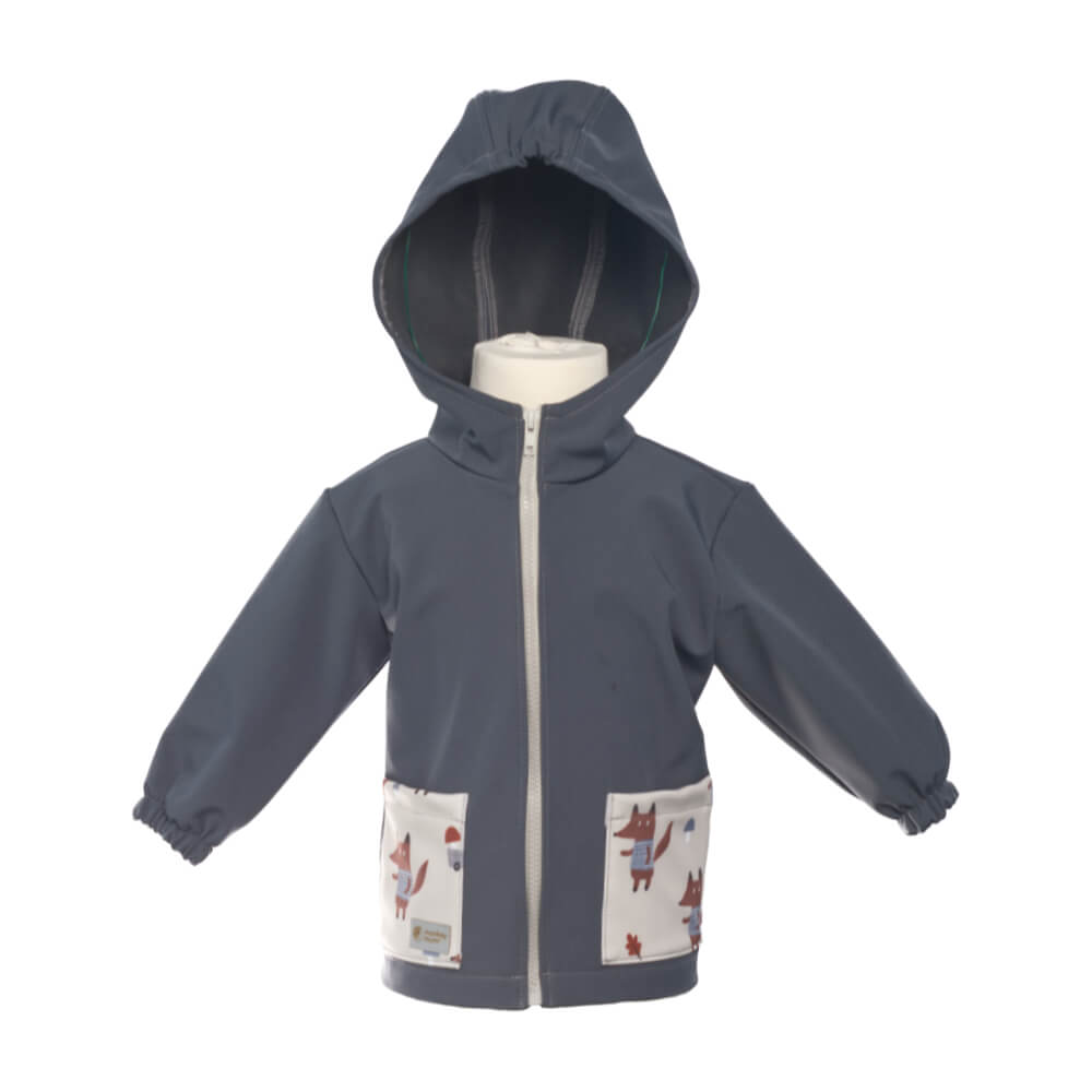 Otroška softshell jakna z membrano Monkey Mum® - Skrivnostni izlet z lisico