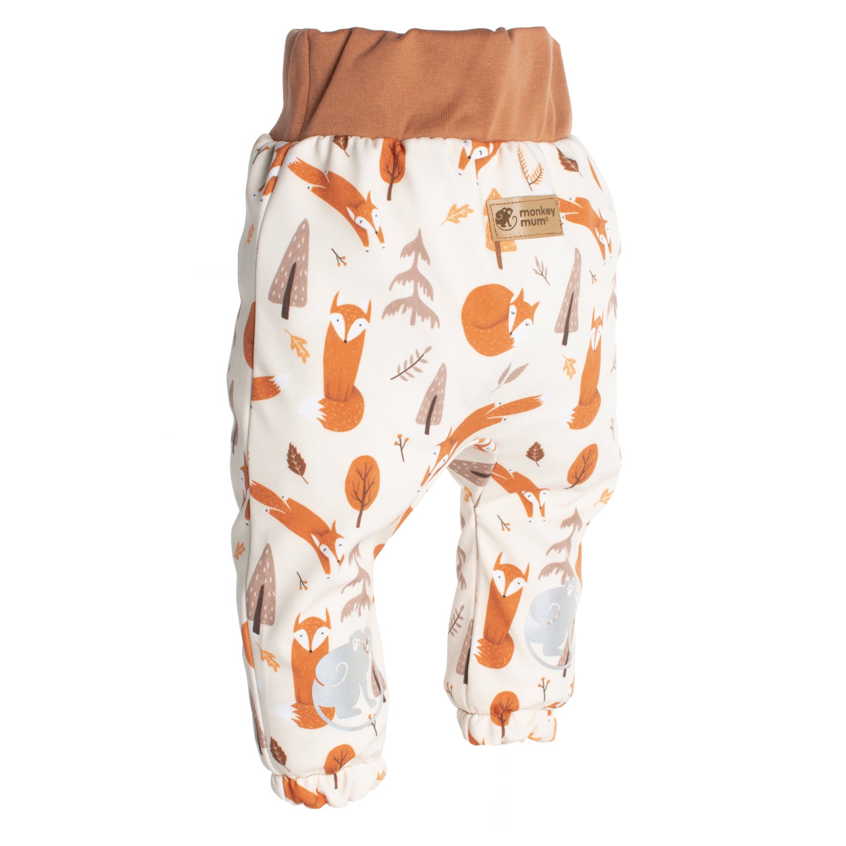 Otroške softshell hlače z membrano Monkey Mum® - Lisičje igre