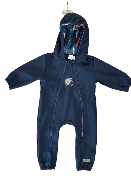 Monkey Mum® Softshell kombinezon z membrano – Nočno nebo z živalicami - vel. 62/68, 74/80