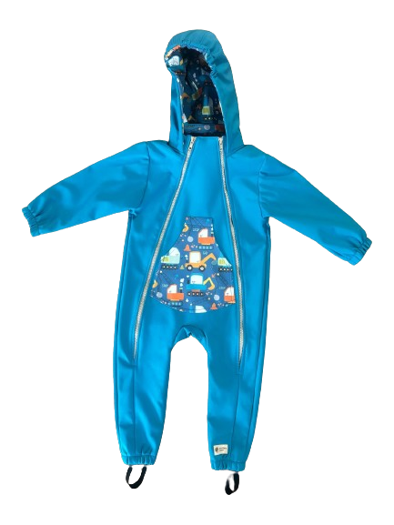 Monkey Mum® Softshell kombinezon z membrano – Veselo gradbišče - vel. 86/92