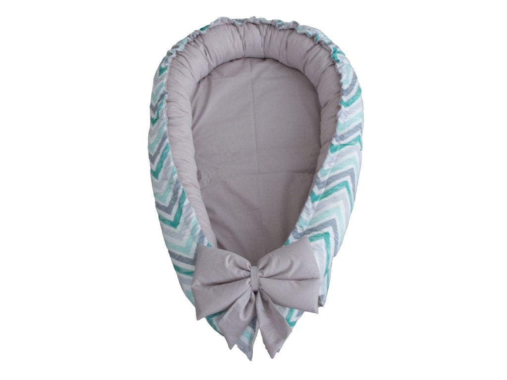 Gnezdo - Cikcak Mint Grey