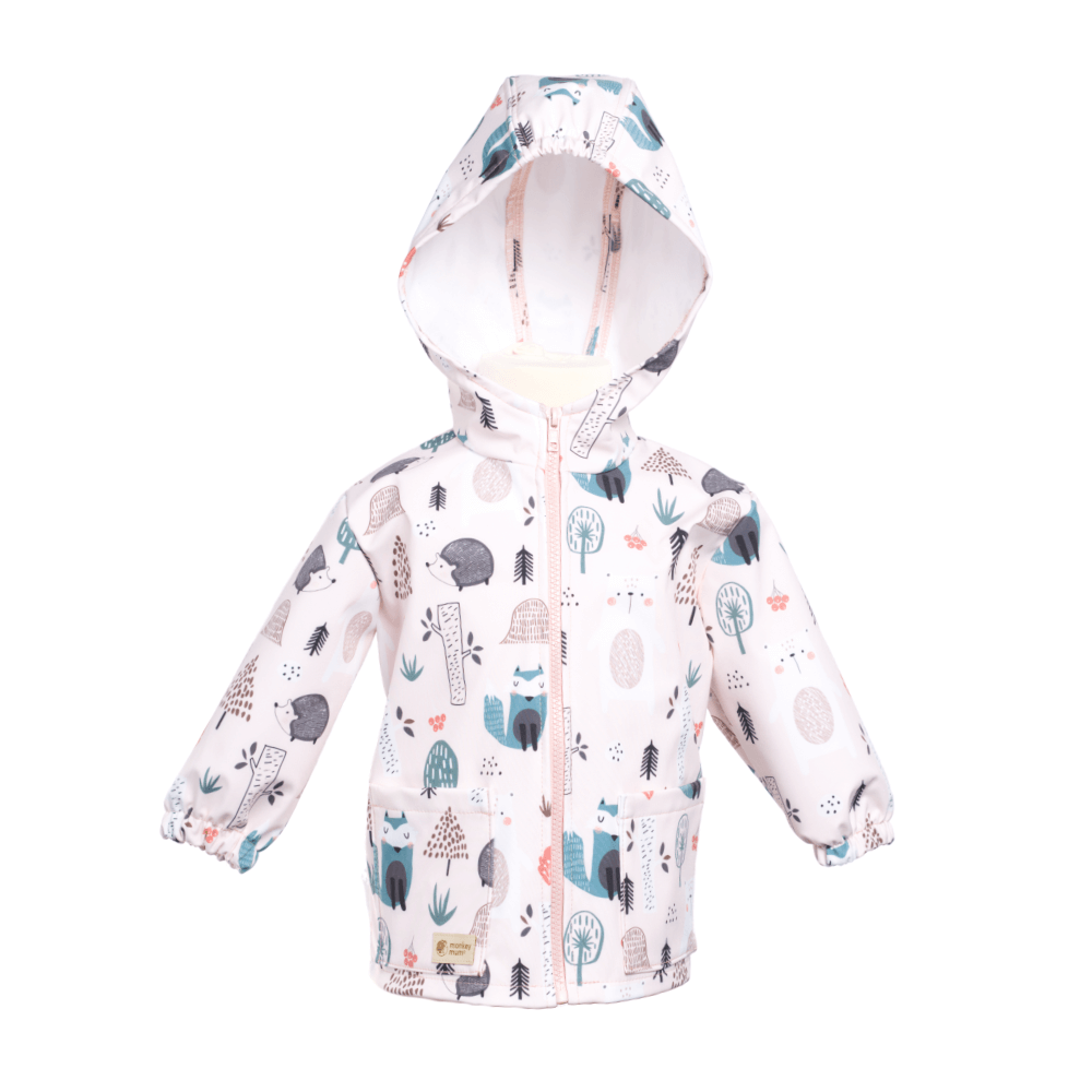 Otroška softshell jakna z membrano Monkey Mum® - Dnevne živalice