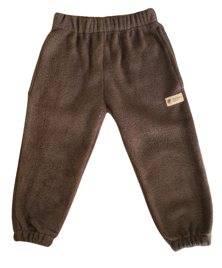Monkey Mum® flis hlačke - Rjave