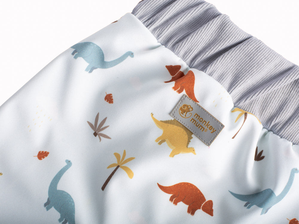 Otroške softshell hlače z membrano Monkey Mum® - Dinozavrska zgodba