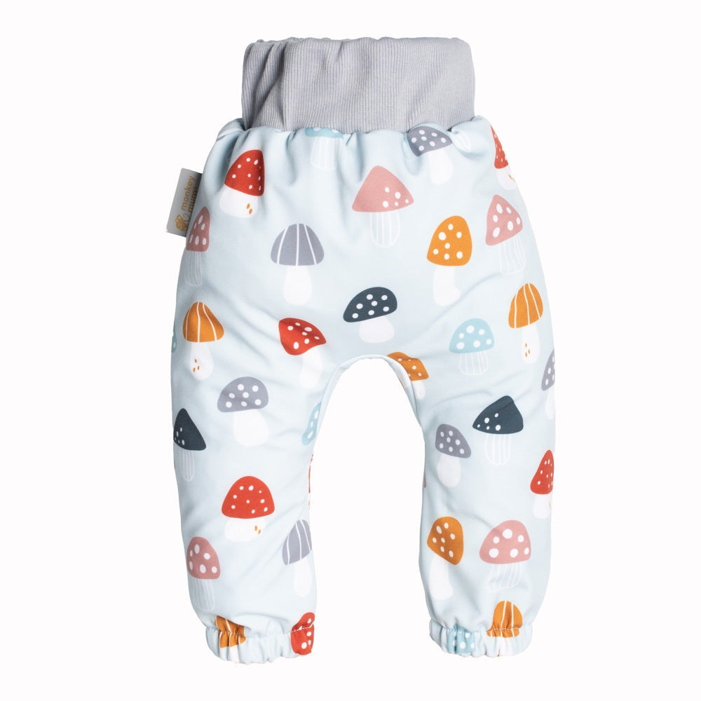 Otroške softshell hlače z membrano Monkey Mum® - Pisane mušnice
