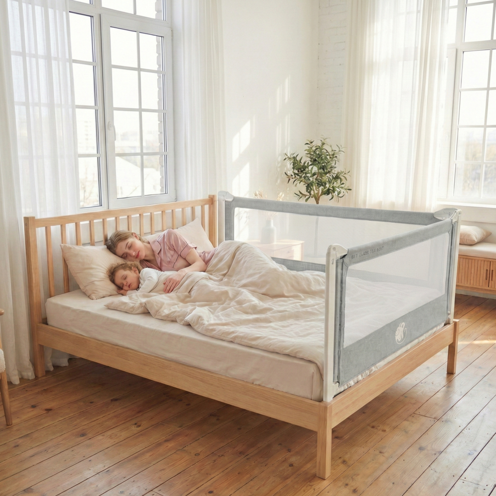 Posteljna ograja Monkey Mum® Popular - temno siva - design