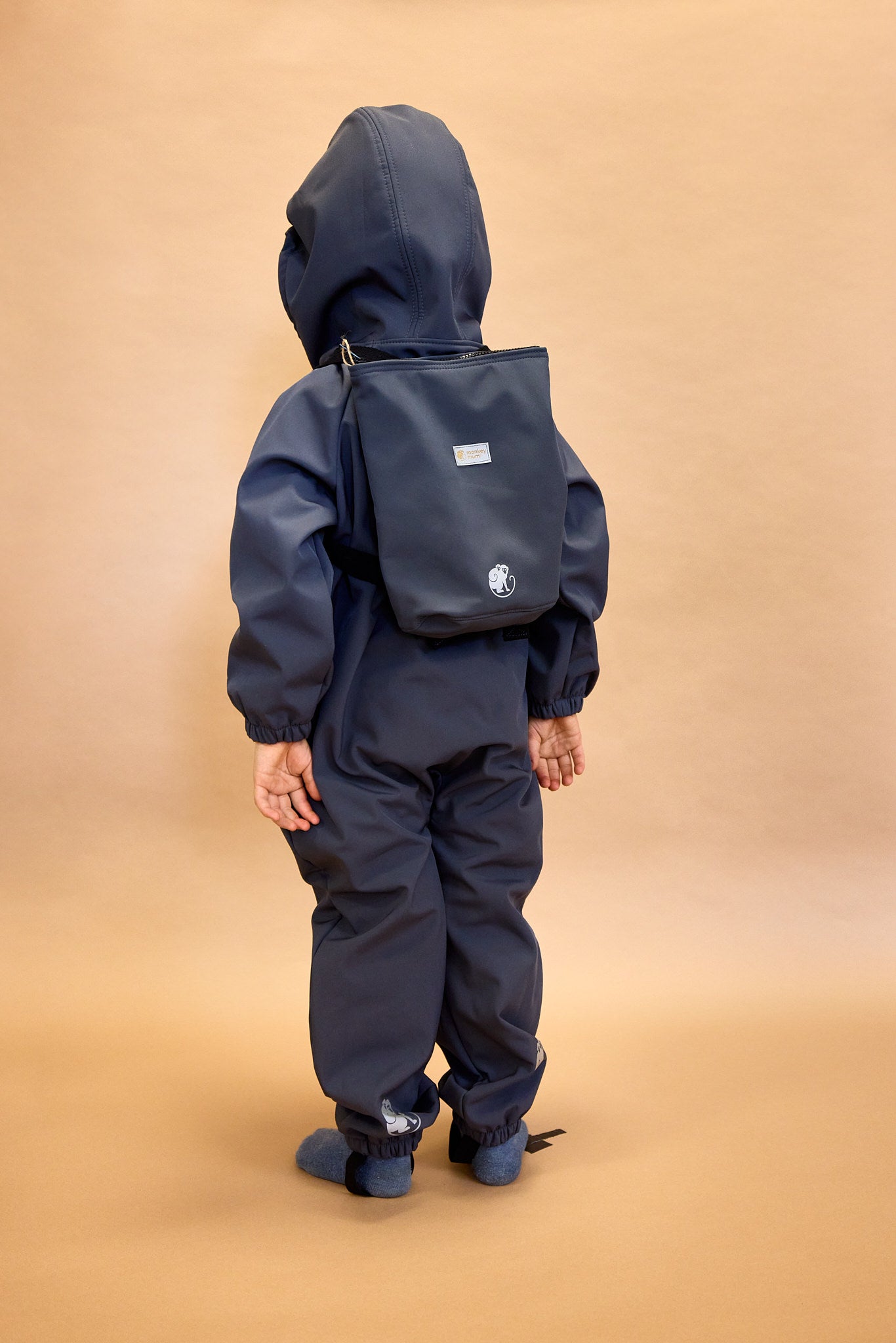 Otroški softshell nahrbtnik Monkey Mum® - Bež