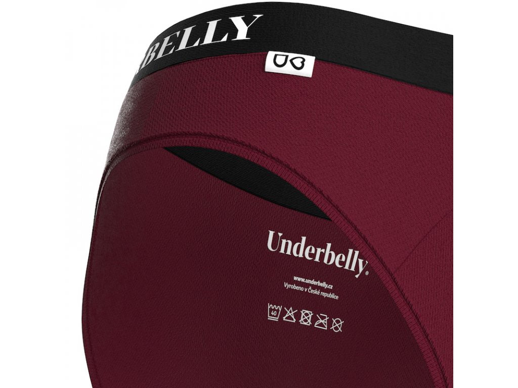 Menstrualne spodnjice Underbelly univers, Šibkejša menstruacija - bordo