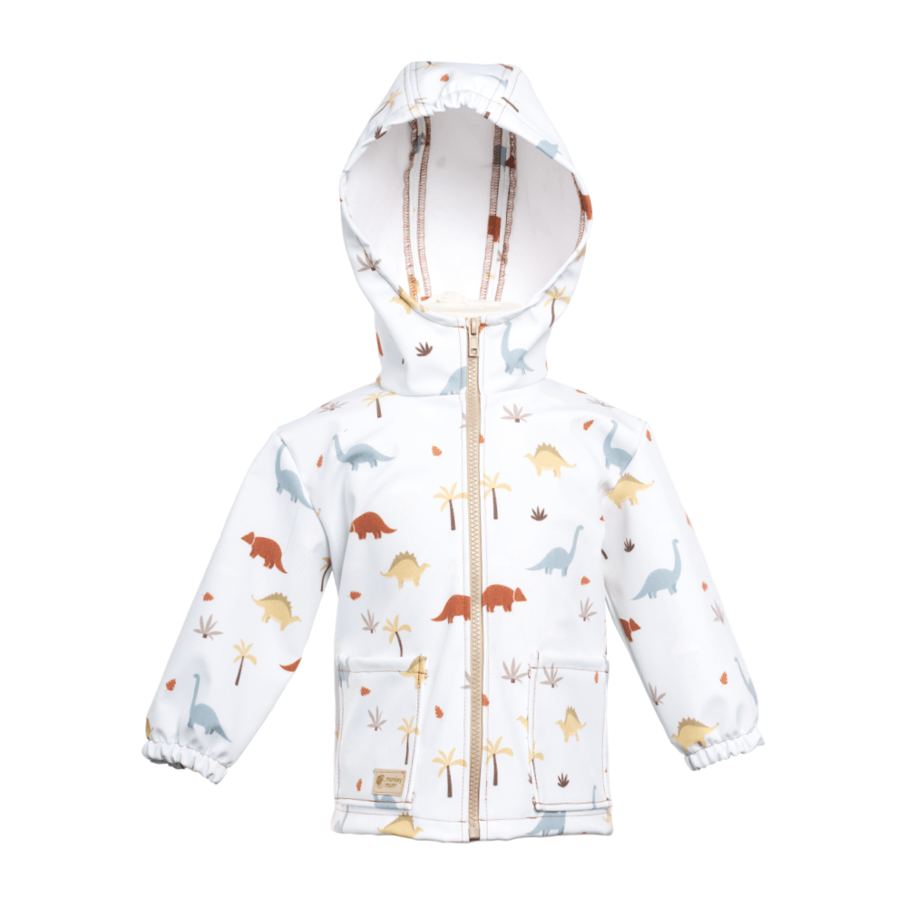 Otroška softshell jakna z membrano Monkey Mum® - Dinosavrska zgodba