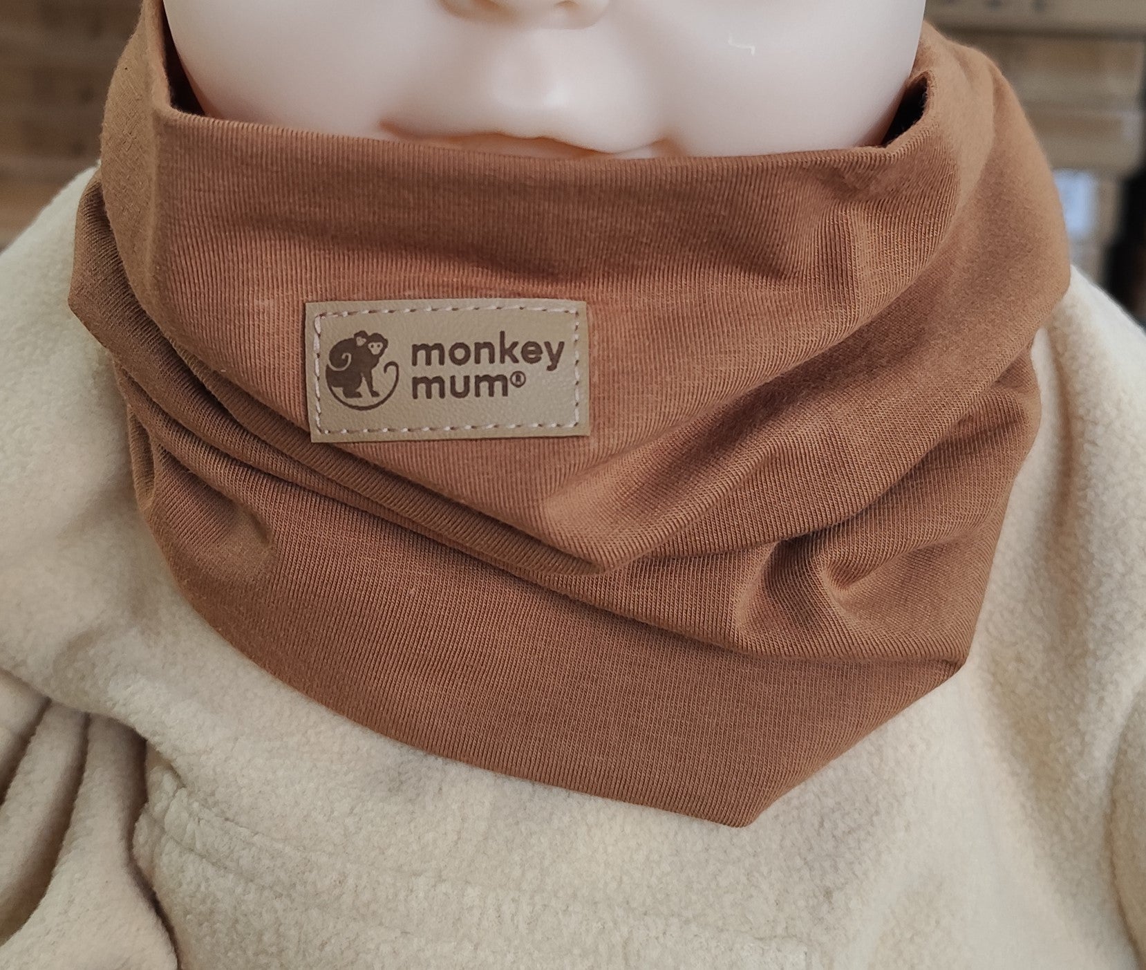 Nekrvnik Monkey Mum® - Svetlo rjava