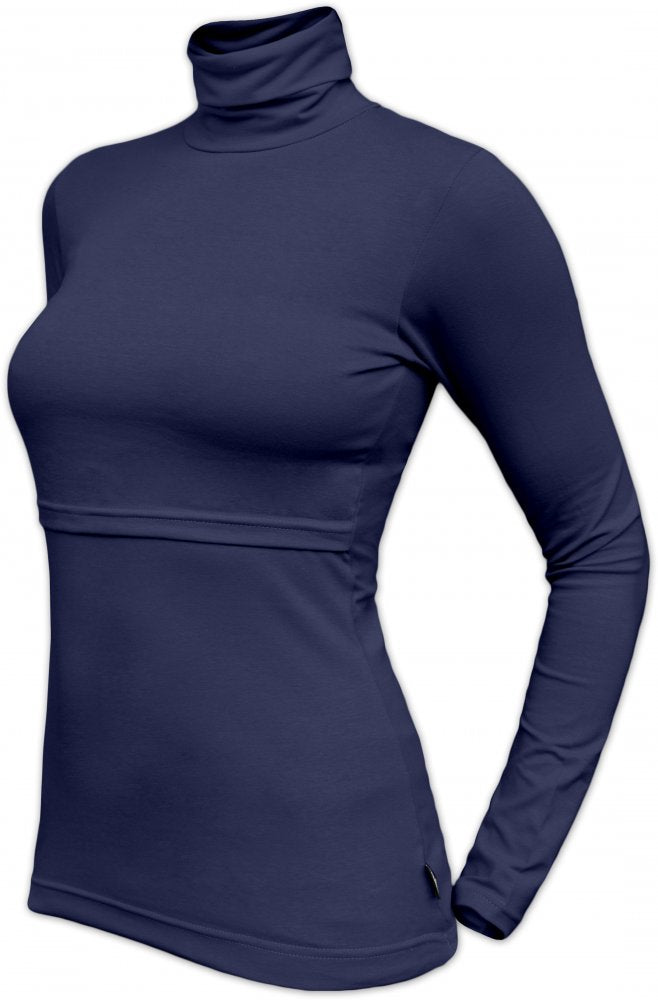 Dojilni pulover Kateřina - temno moder - L/XL
