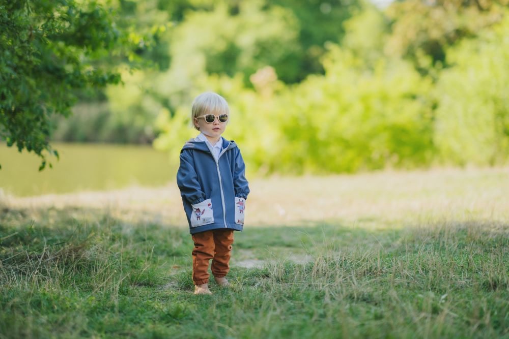 Otroška softshell jakna z membrano Monkey Mum® - Skrivnostni izlet z lisico