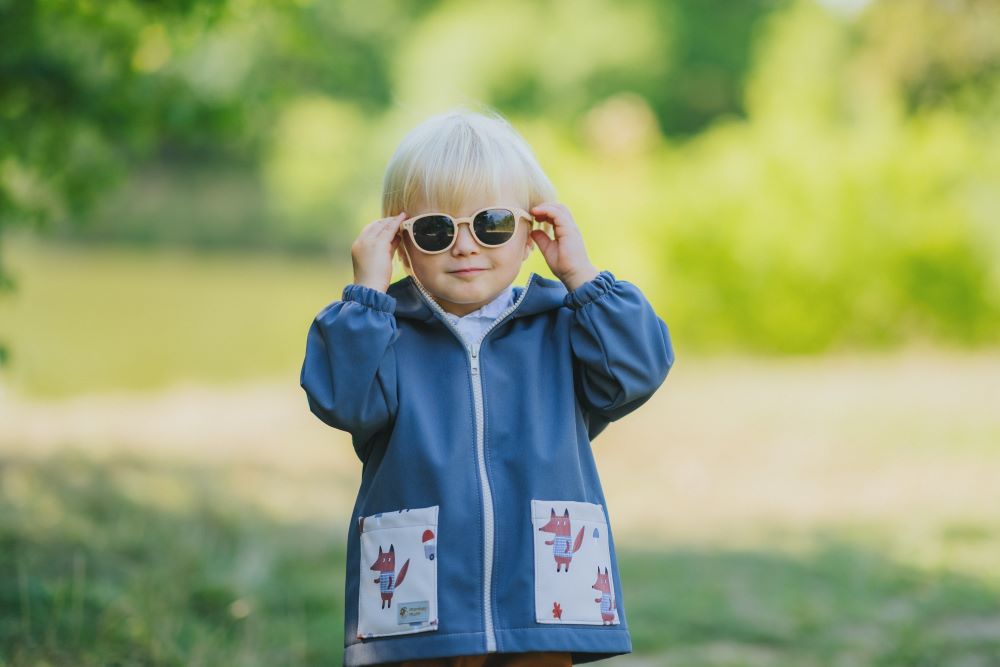 Otroška softshell jakna z membrano Monkey Mum® - Skrivnostni izlet z lisico