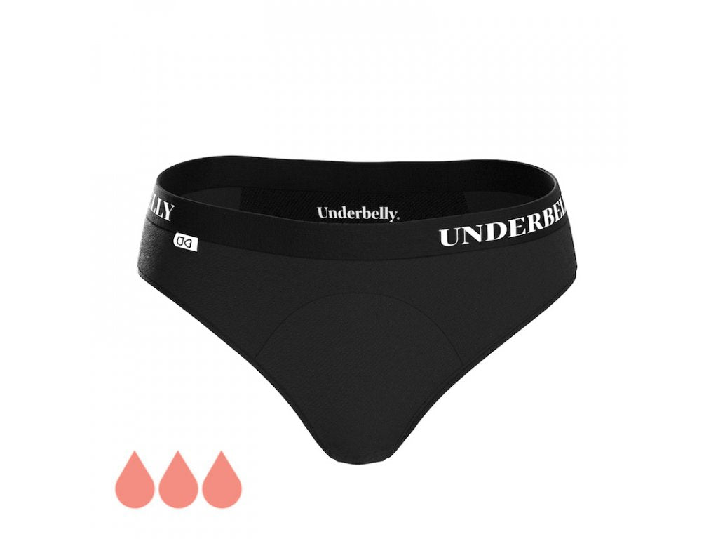 Menstrualne spodnjice Underbelly univers, Močnejše menstruacije - črne