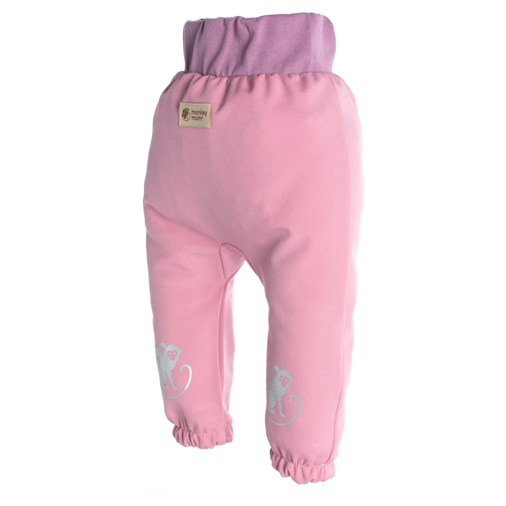 Otroške softshell hlače z membrano Monkey Mum® - Sladkorna vata