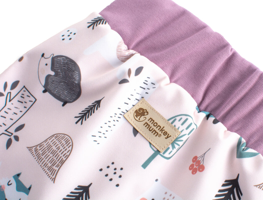 Otroške softshell hlače z membrano Monkey Mum® - Dnevne živalice