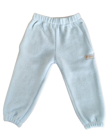Monkey Mum® flis hlačke - Svetlo modre