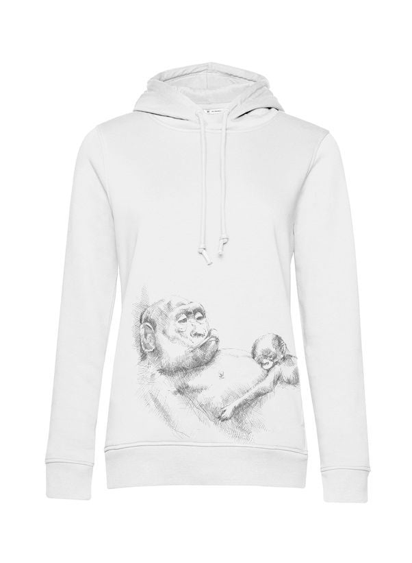 Dojenjska jopa Monkey Mum® bela - opica