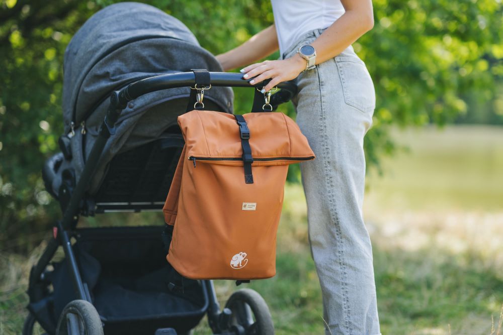 Monkey Mum® Integriran softshell nahrbtnik za nosilko Carrie - Nočno nebo