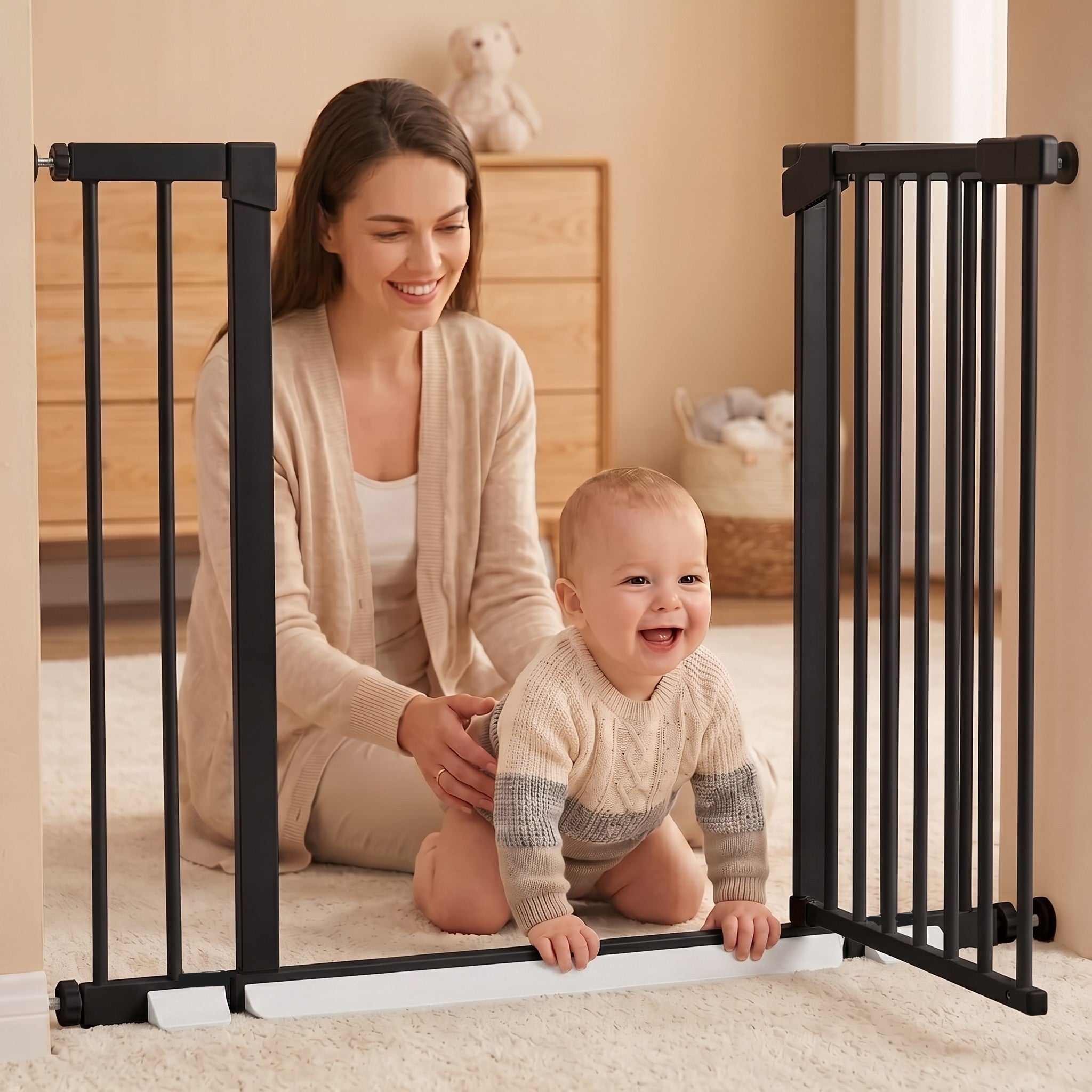 Varnostna ograja Monkey Mum® – Črna