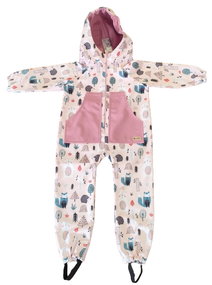 Monkey Mum® softshell kombinezon z membrano – Dnevne živalce - vel. 98/104, 110/116