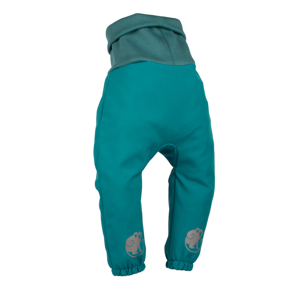Otroške rastne softshell hlače z membrano Monkey Mum® - Veseli kuščar
