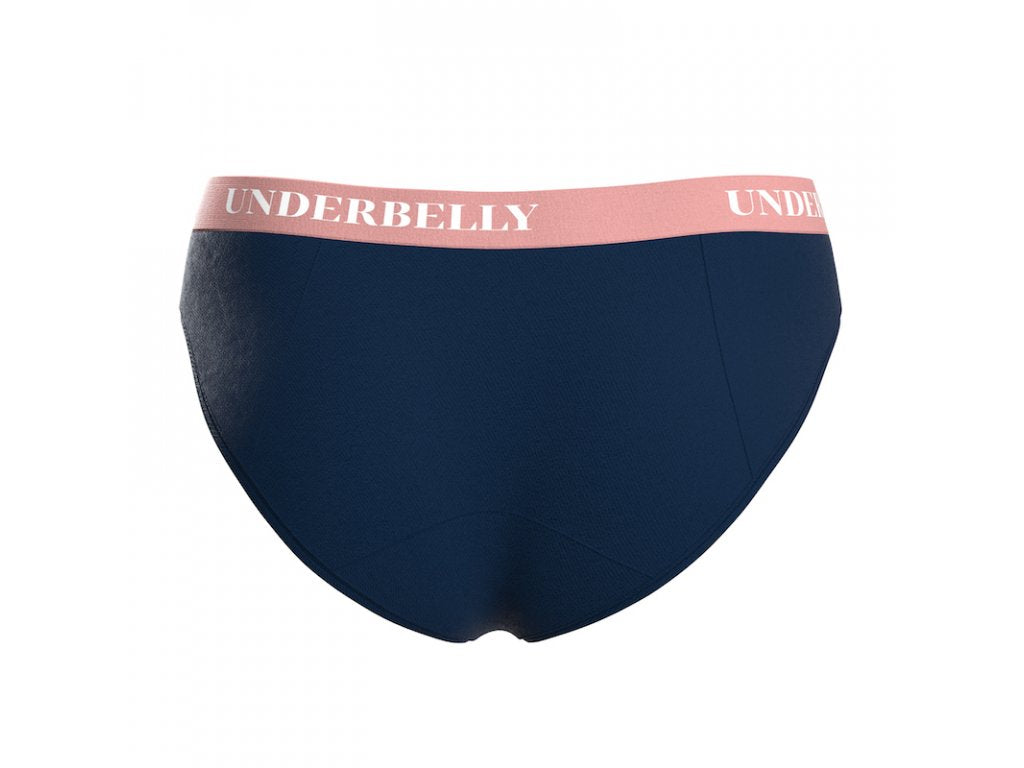 Menstrualne spodnjice Underbelly univers, Močnejše menstruacije - modre