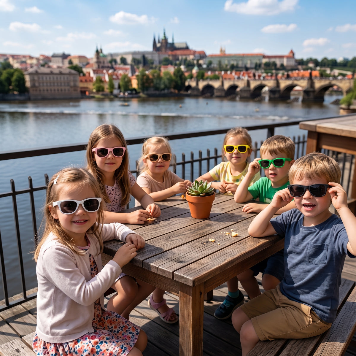 Otroška sončna očala Monkey Mum® - Žabje pomežikanje - več barv