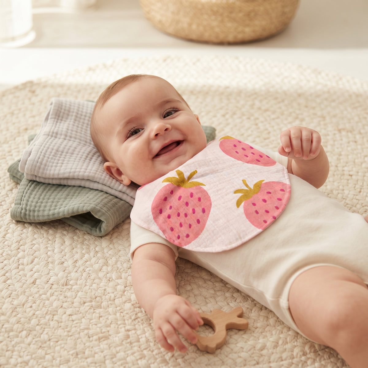 Muslinasti slinček Monkey Mum® - Jagoda