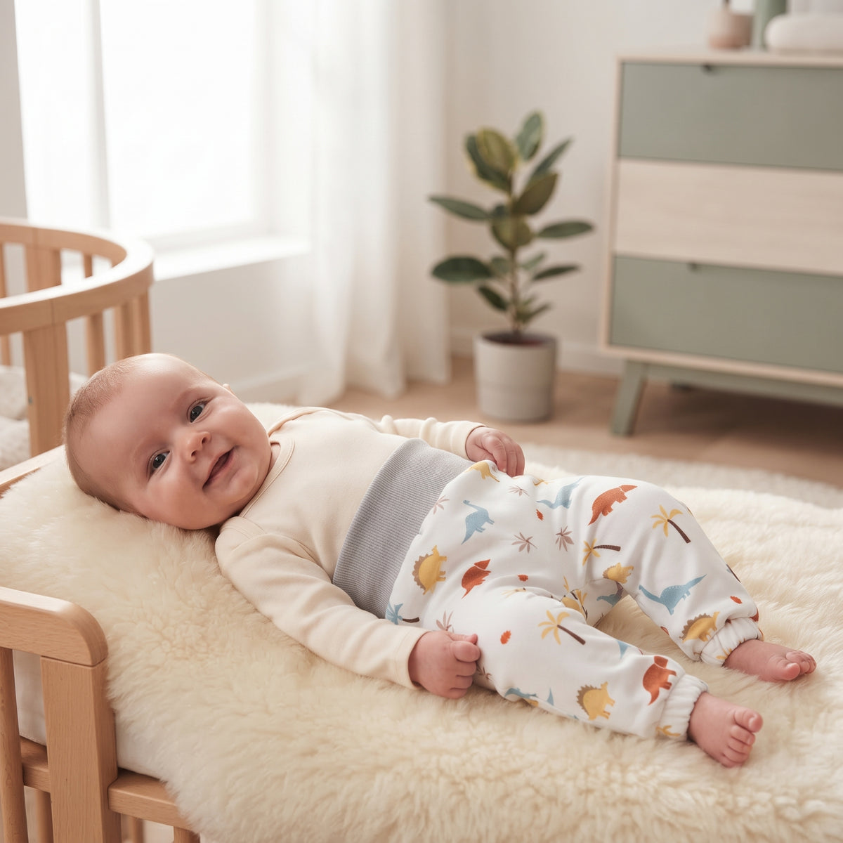 Otroške softshell hlače z membrano Monkey Mum® - Dinozavrska zgodba