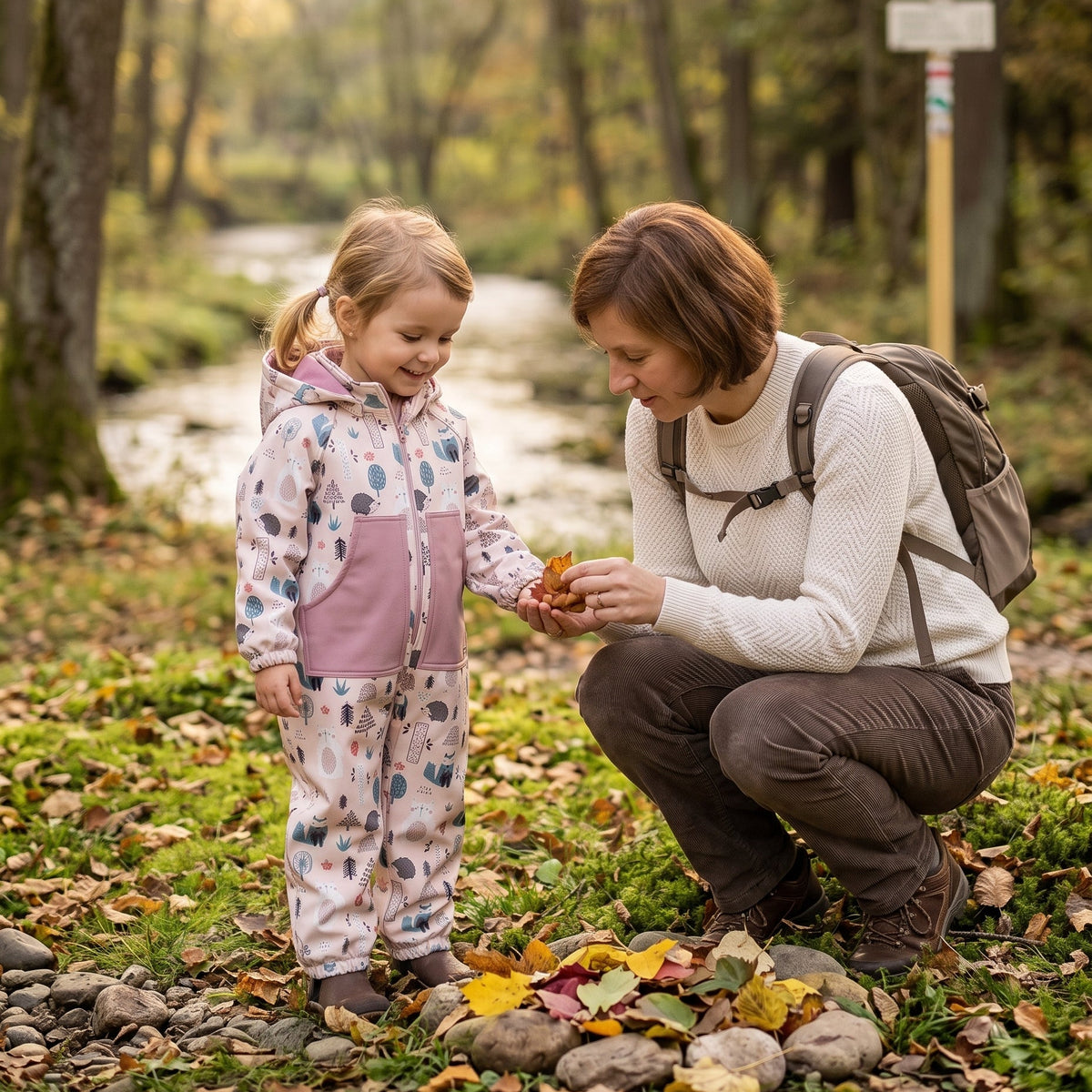 Monkey Mum® softshell kombinezon z membrano – Dnevne živalce - vel. 98/104, 110/116
