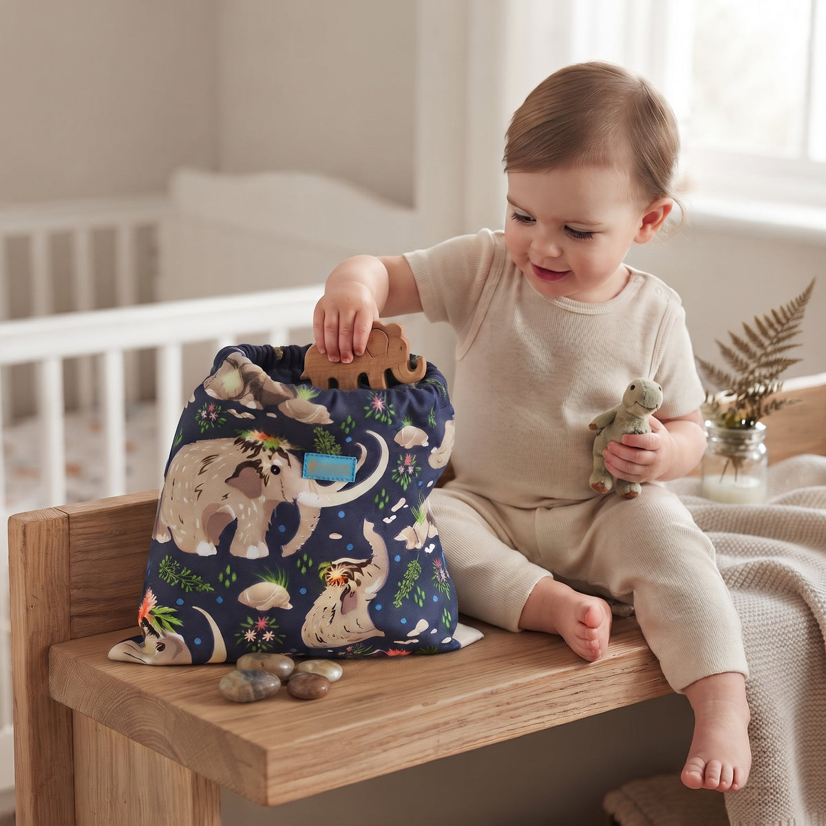 Platnena vrečka Monkey Mum® - Mamuti