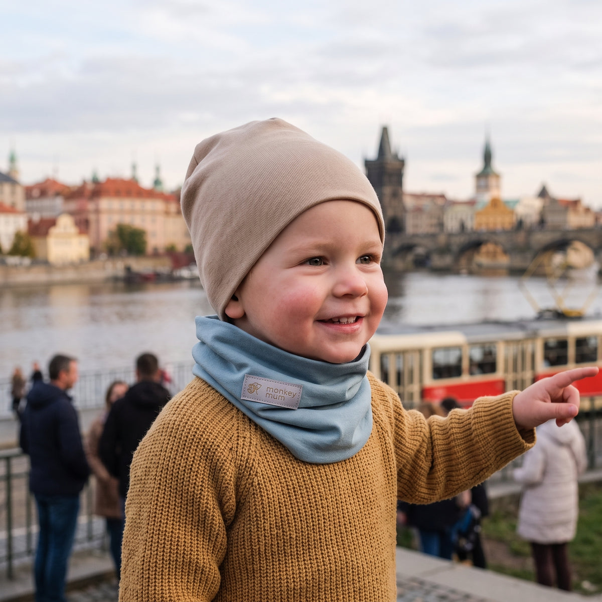 Nekrvnik Monkey Mum® - Svetlo modra