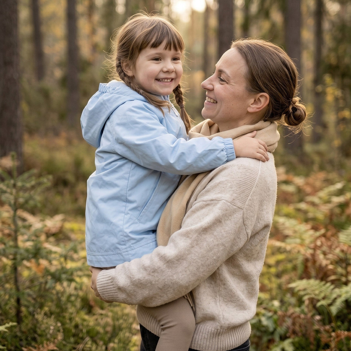 Monkey Mum® šuštava jakna z raglanskimi rokavi - Svetlo modra