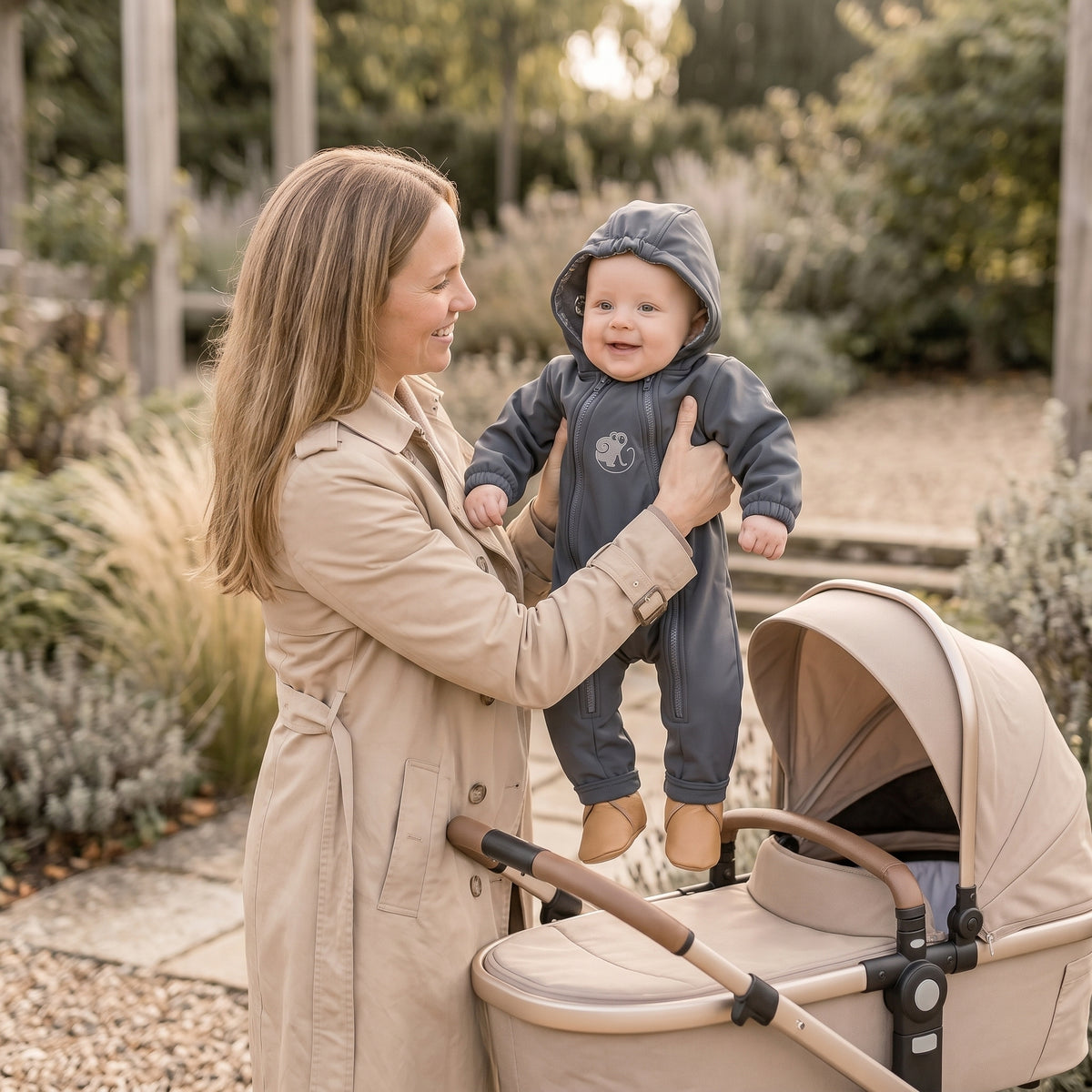 Monkey Mum® Softshell kombinezon z membrano – Skrivnostni izlet - vel. 62/68, 74/80