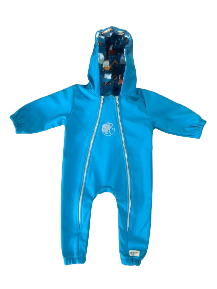 Monkey Mum® softshell kombinezon z membrano – Veselo gradbišče - vel. 62/68, 74/80