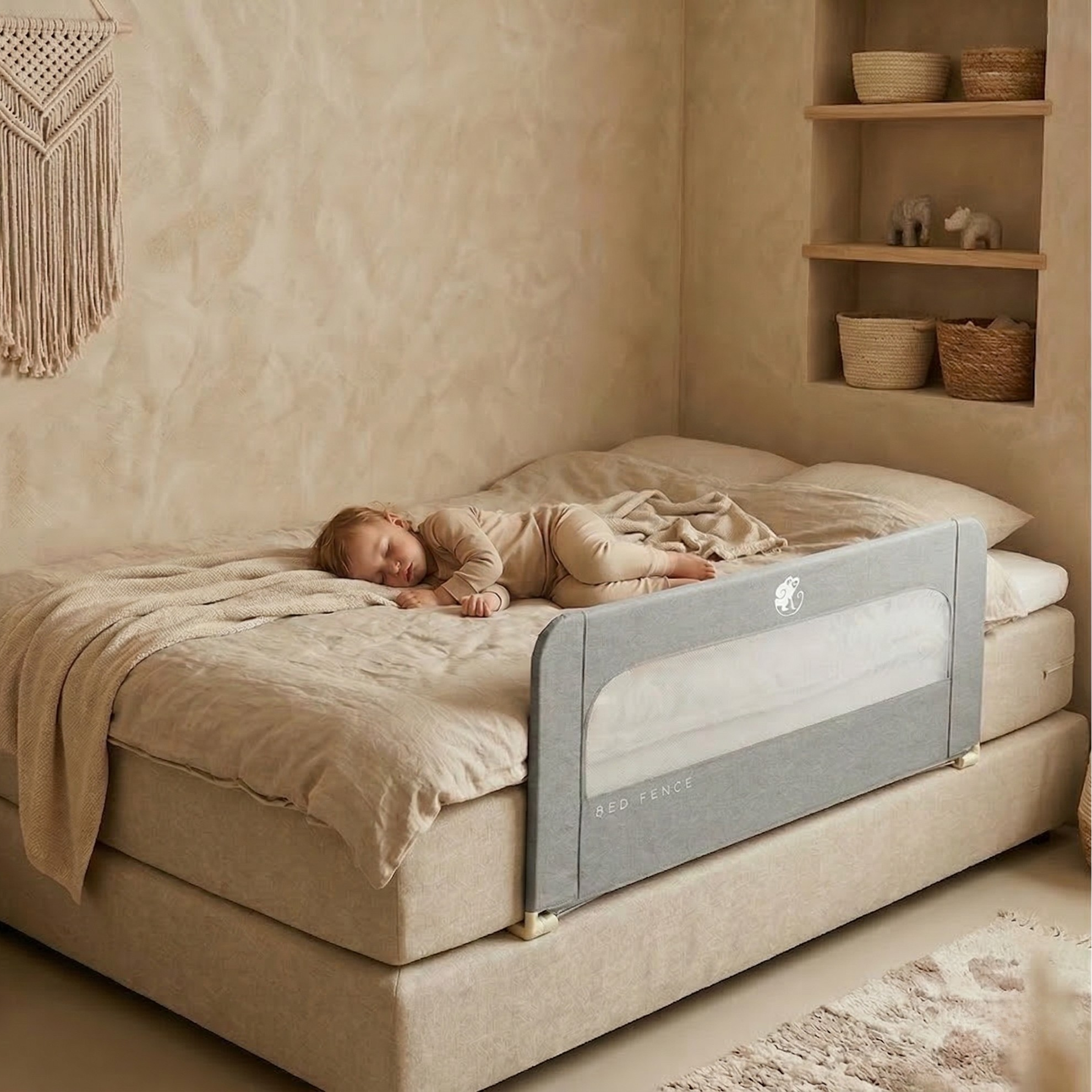 Posteljna zaščitna ograja Monkey Mum® Short