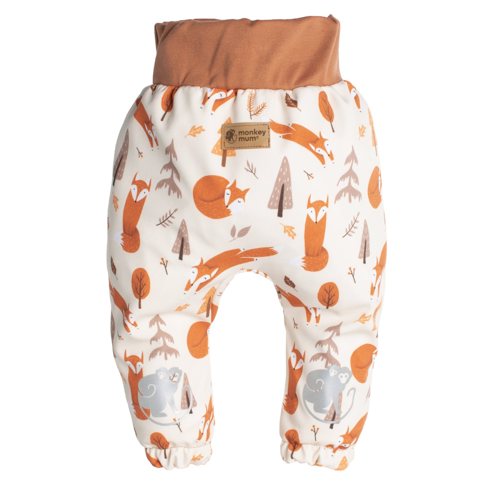 Otroške softshell hlače z membrano Monkey Mum® - Lisičje igre