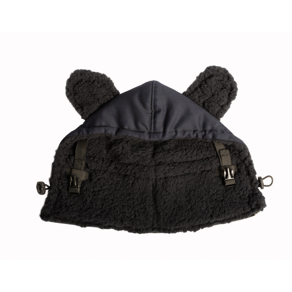 Monkey Mum® Topla kapuca za nosilko Carrie - Srebrna tema