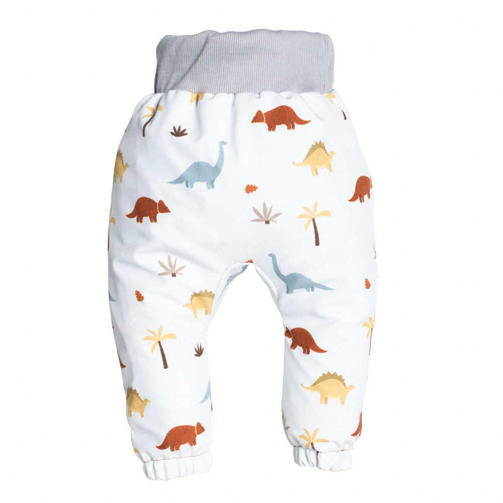 Otroške softshell hlače z membrano Monkey Mum® - Dinozavrska zgodba