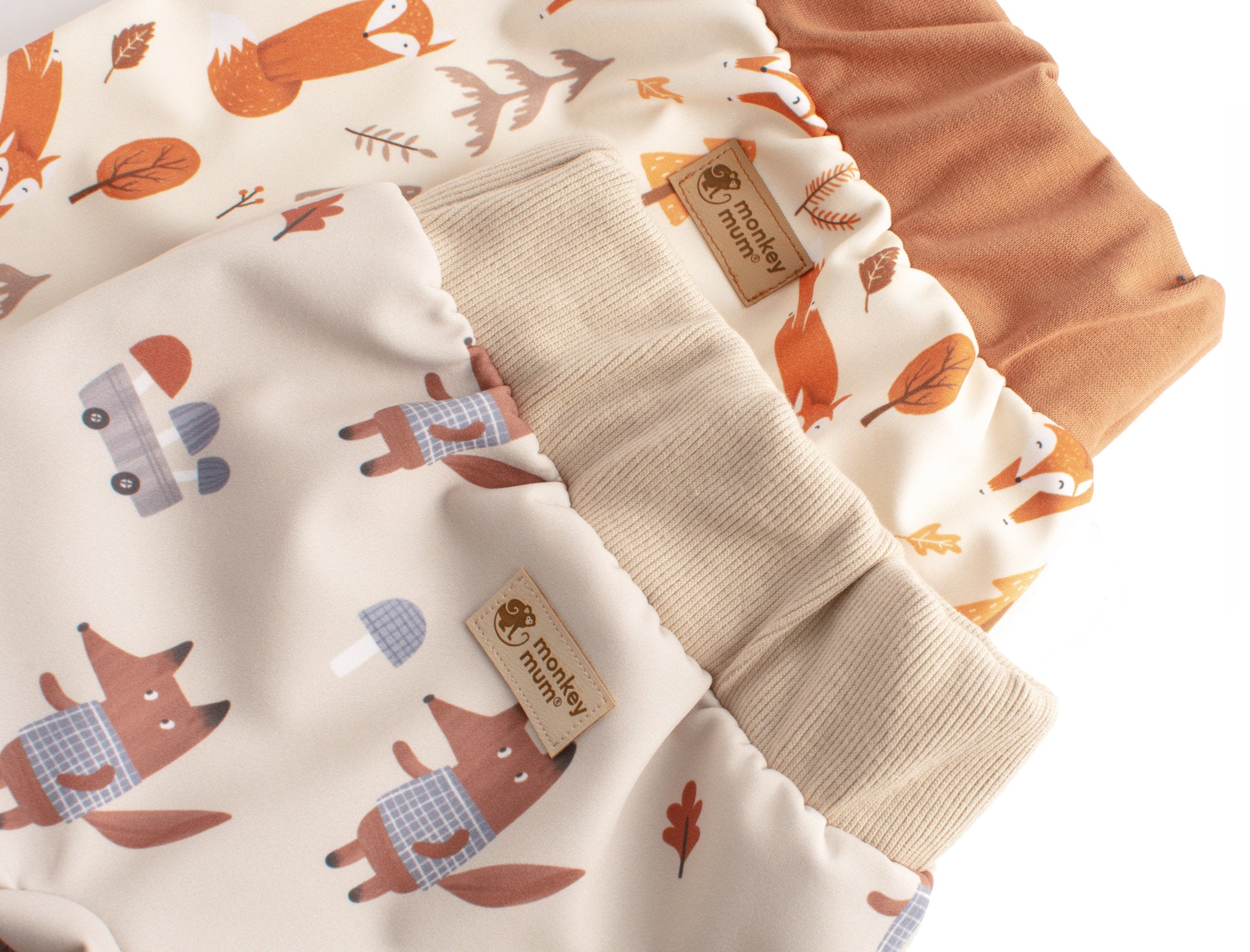 Otroške softshell hlače z membrano Monkey Mum® - Lisičje igre