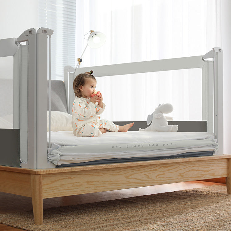 Posteljna ograja Monkey Mum® Popular - svetlo siva