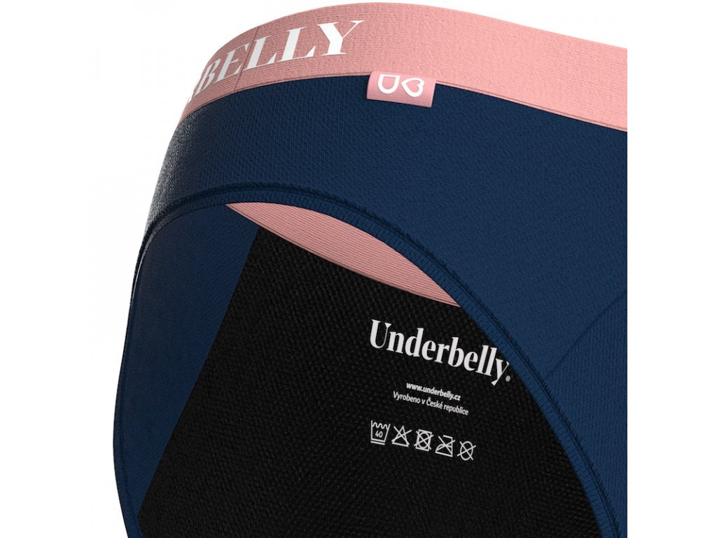 Menstrualne spodnjice Underbelly univers, Močnejše menstruacije - modre