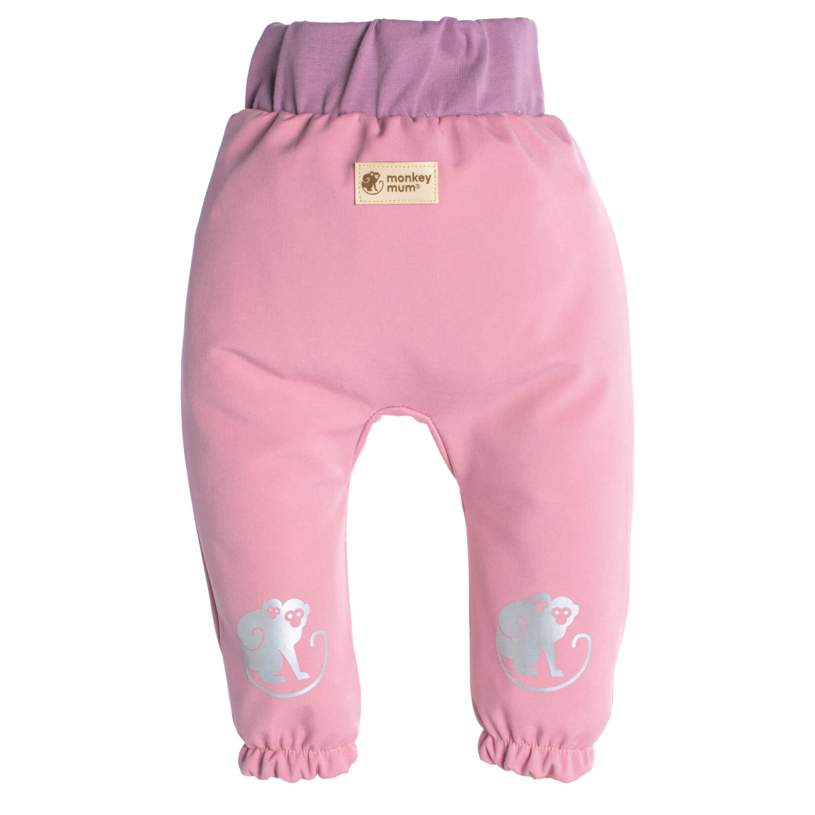 Otroške softshell hlače z membrano Monkey Mum® - Sladkorna vata